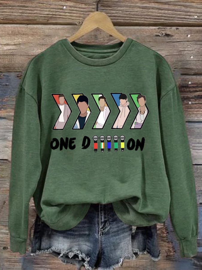 Women'S One Direction Band Print Sweatshirt