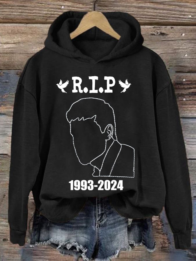Women'S Retro RIP 1993-2024 Printed Hoodie