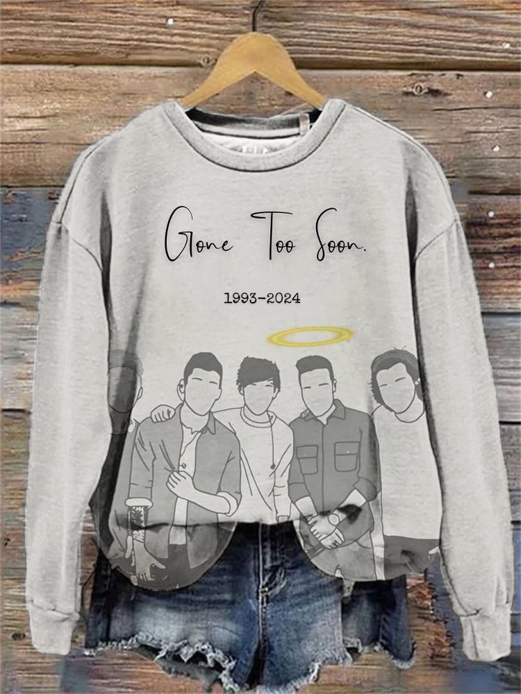 Women's Gone Too Soon Liam Print Sweatshirt