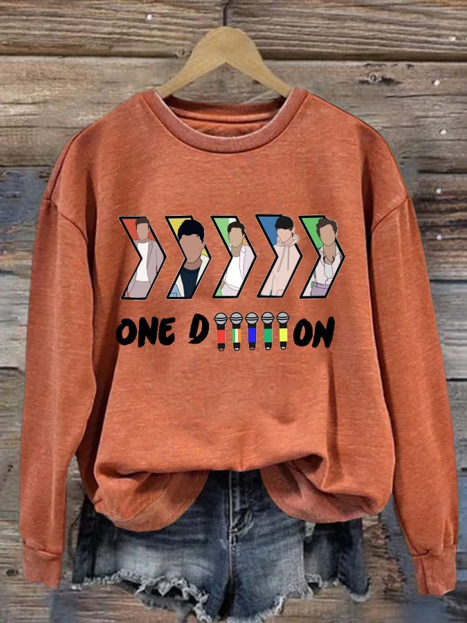 Women'S One Direction Band Print Sweatshirt