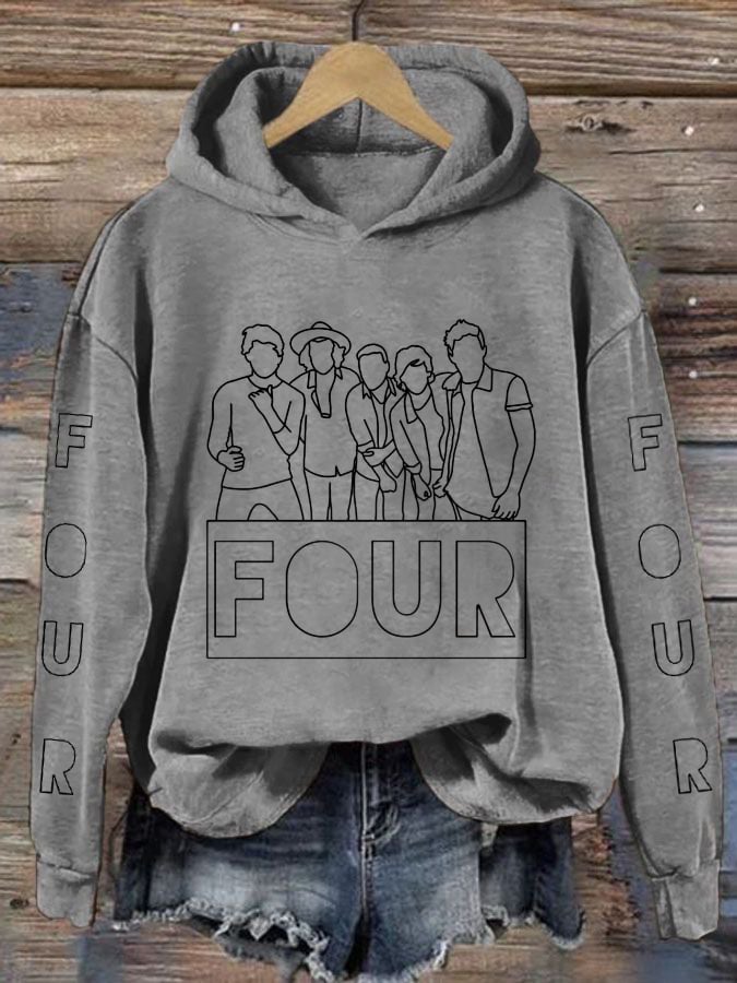 Women's 1D Print Hoodie