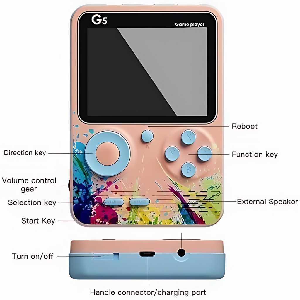 500 Retro Games in One Console with Joystick