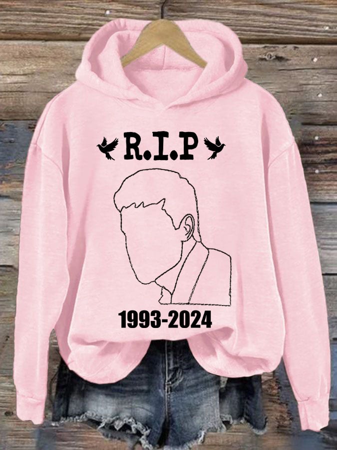 Women'S Retro RIP 1993-2024 Printed Hoodie