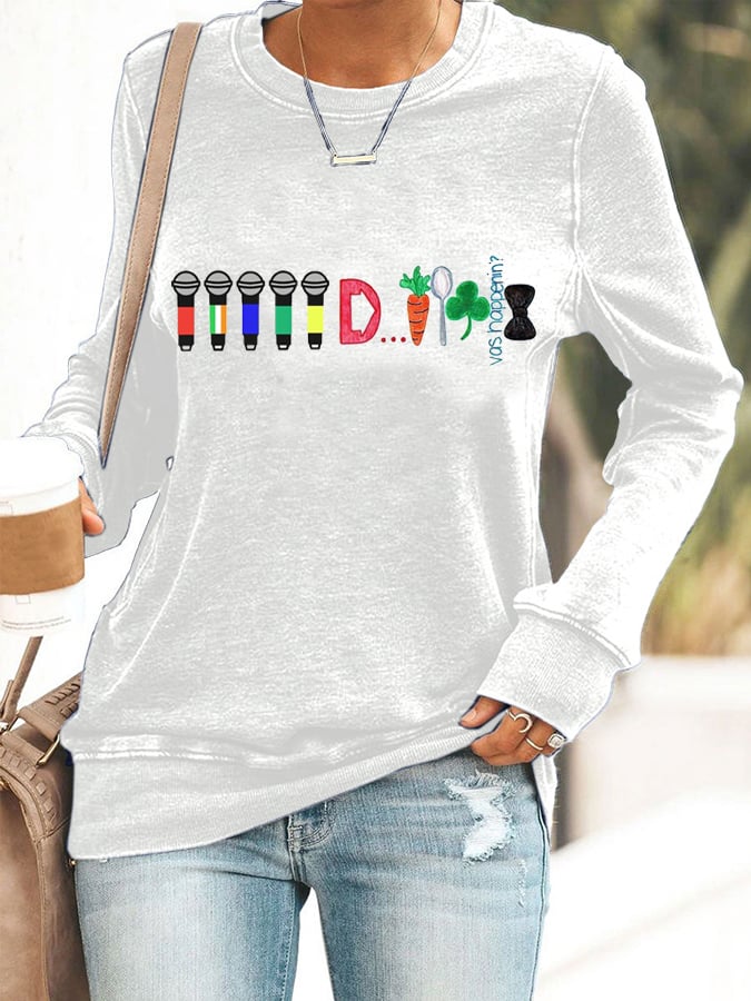 Women'S Casual Printed Sweatshirt