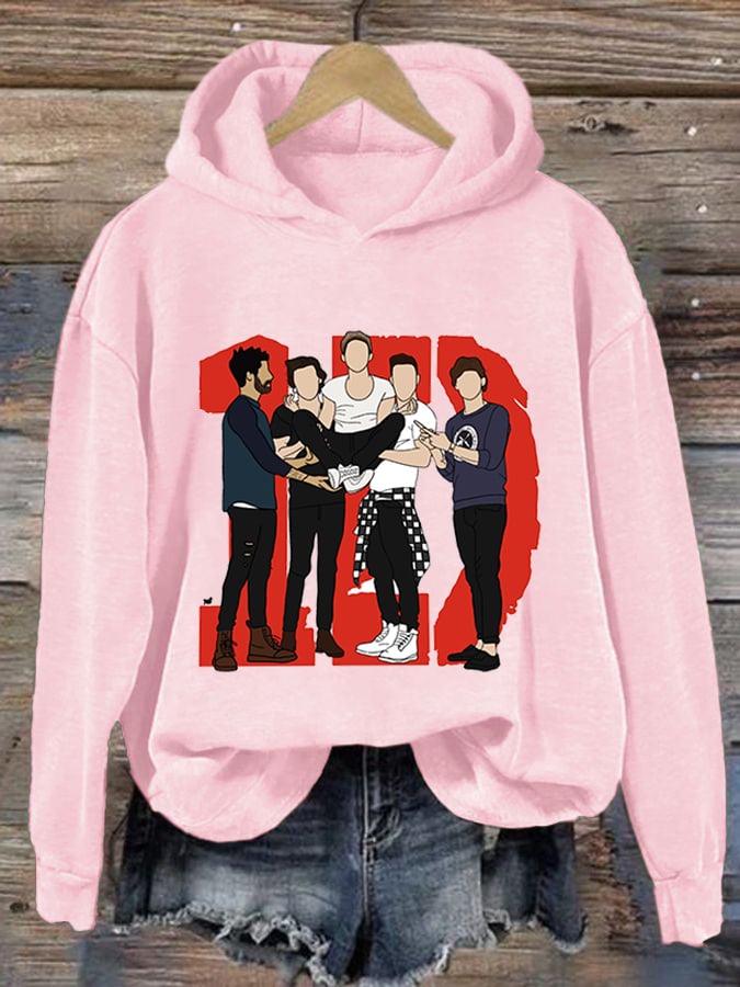 Women's Print Casual Hoodie