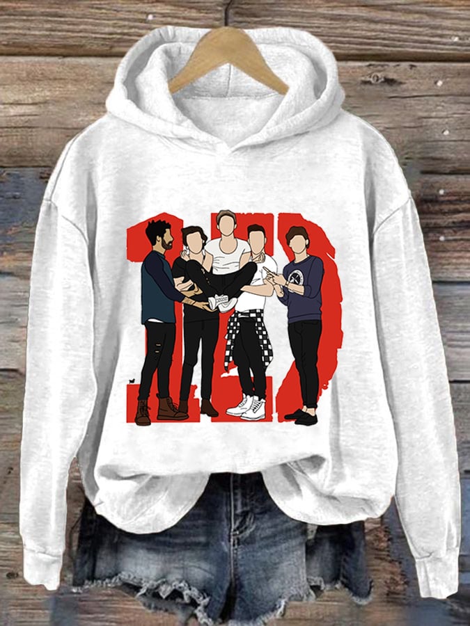 Women's Print Casual Hoodie