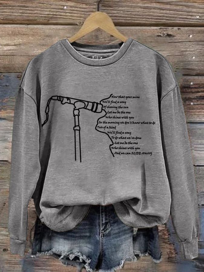 Women'S Casual Round Neck Sweatshirt