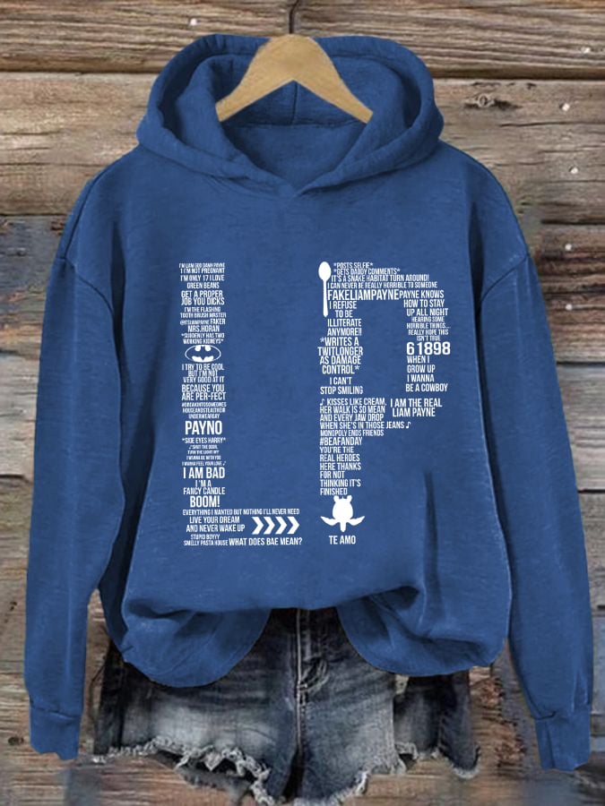 Women's LP1 Classic Print Casual Hoodie