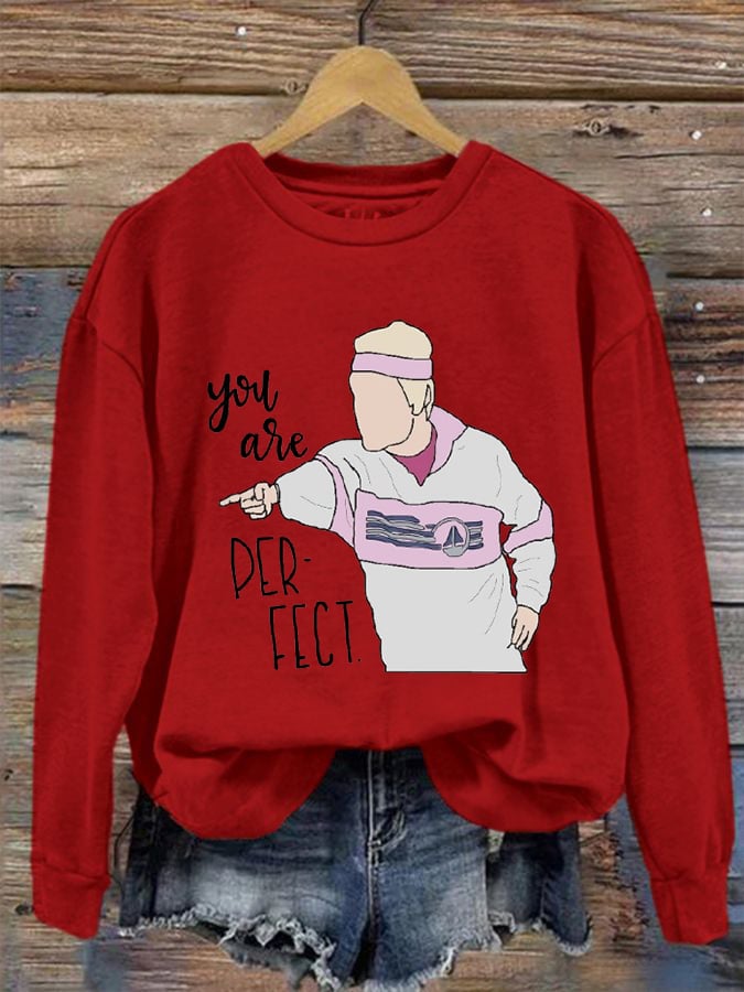 Women's In Memory of Liam You Are Perfect Printed Sweatshirt