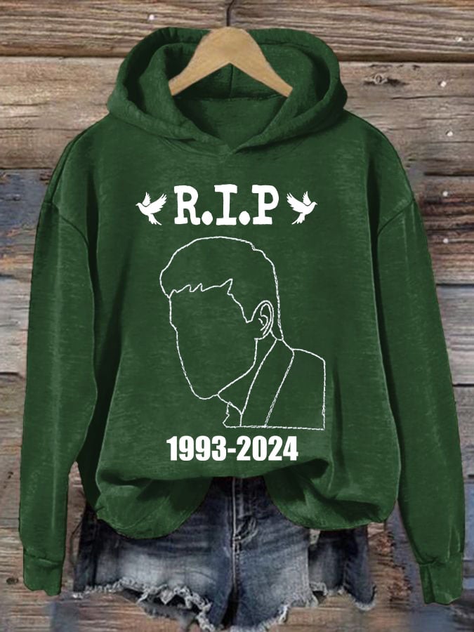 Women'S Retro RIP 1993-2024 Printed Hoodie