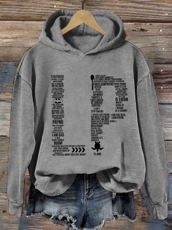 Women's LP1 Classic Print Casual Hoodie