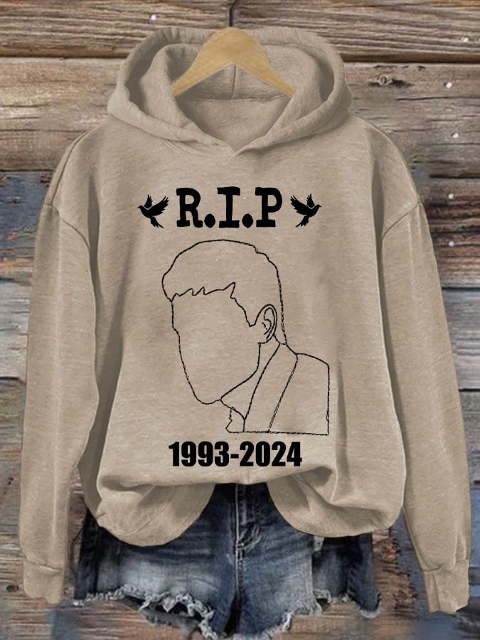 Women'S Retro RIP 1993-2024 Printed Hoodie