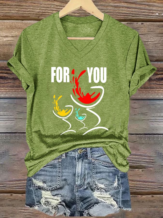 Women's Character Commemorative For You Print T-Shirt