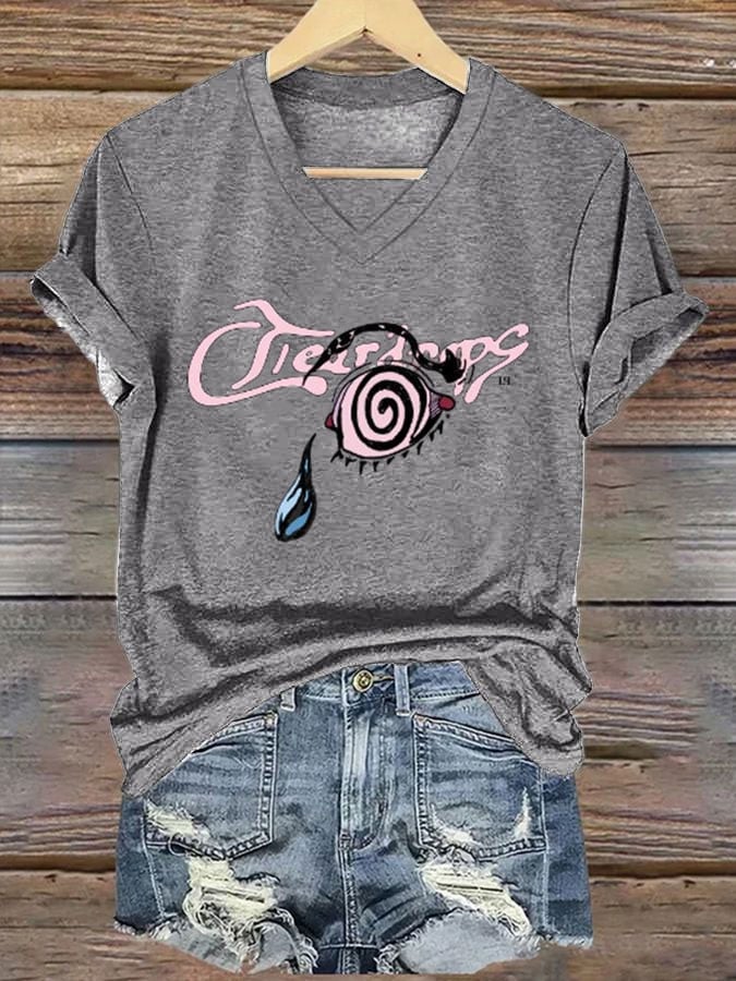 Women's Liam Payne Song Teardrops Print T-Shirt