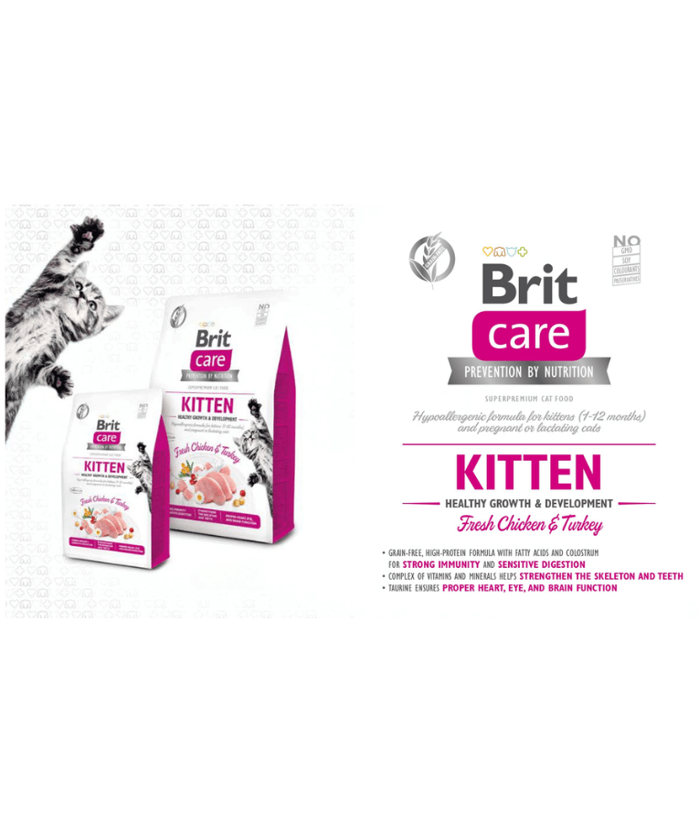 Brit Care - Cat Grain-Free Kitten Healthy Growth and Development 2kg