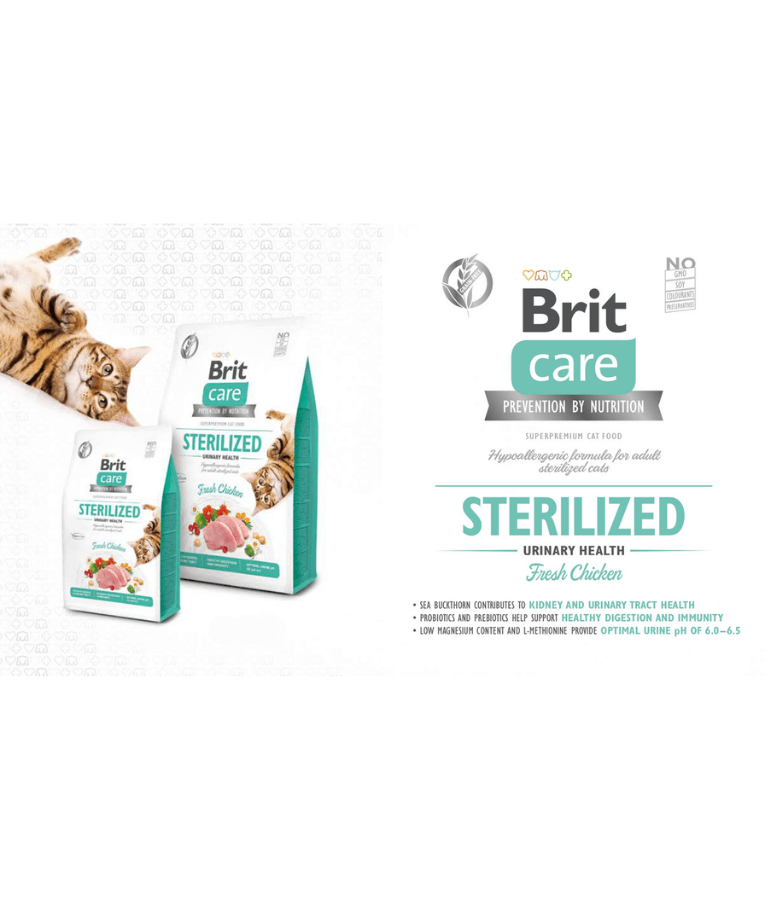 Brit Care - Cat Grain-Free Sterilized Urinary Health 2kg