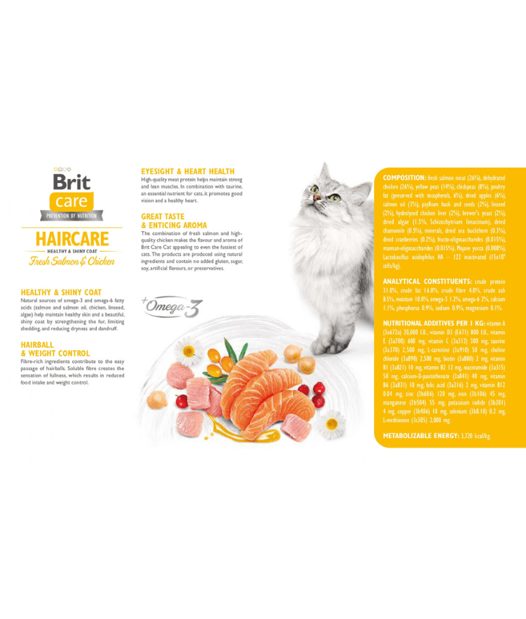 Brit Care - Cat Grain-Free Haircare Healthy And Shiny Coat 2kg