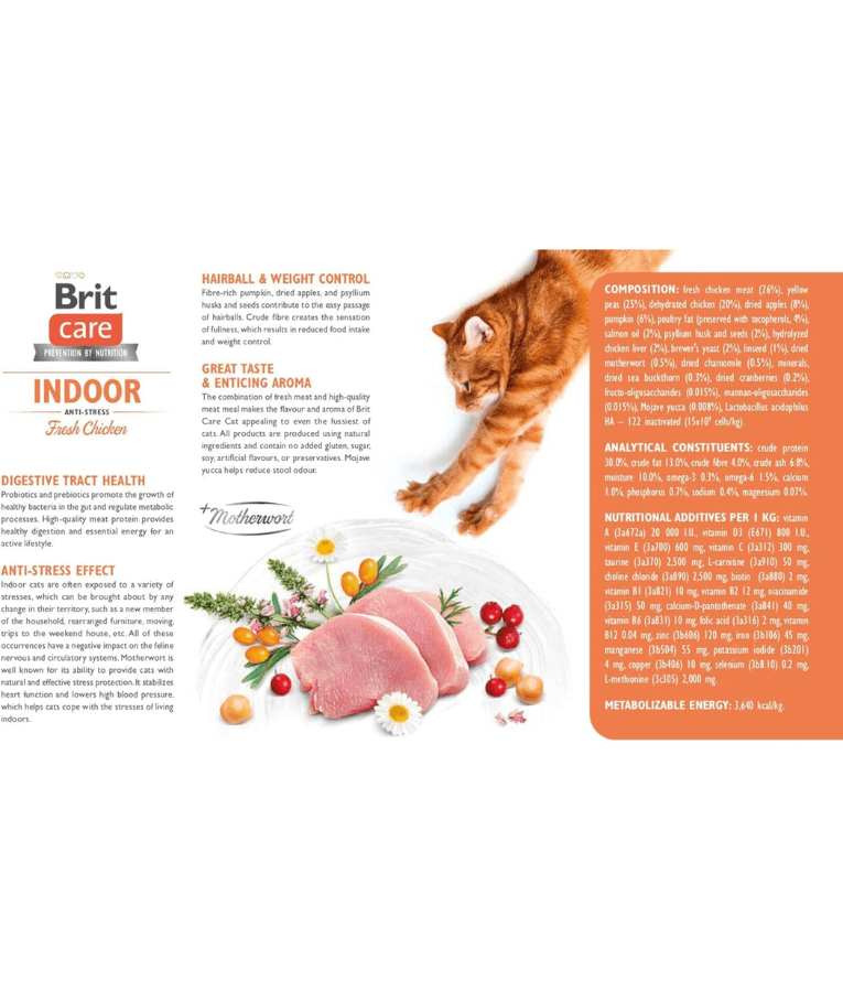 Brit Care - Cat Grain-Free Indoor Anti-stress 2kg