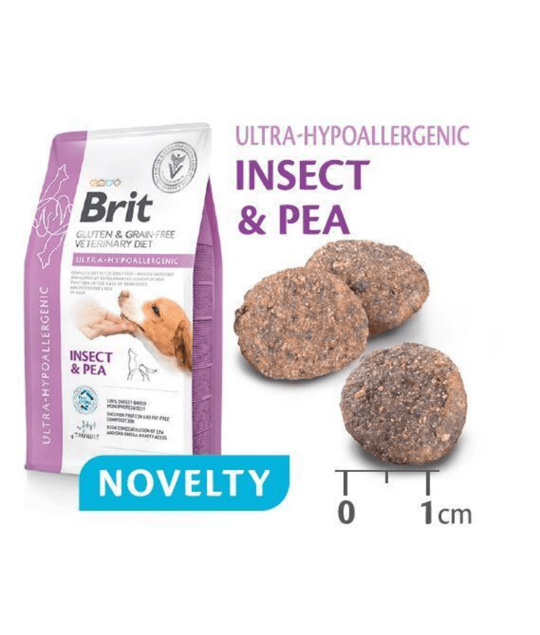Brit Veterinary Diet - Ultra-Hypoallergenic Insect & Pea 12kg