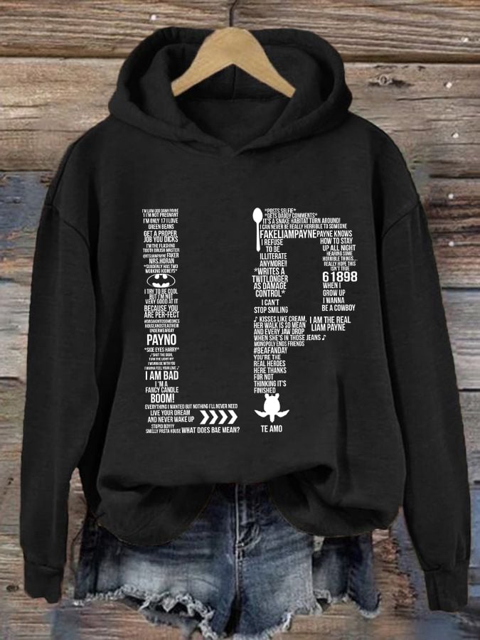 Women's LP1 Classic Print Casual Hoodie