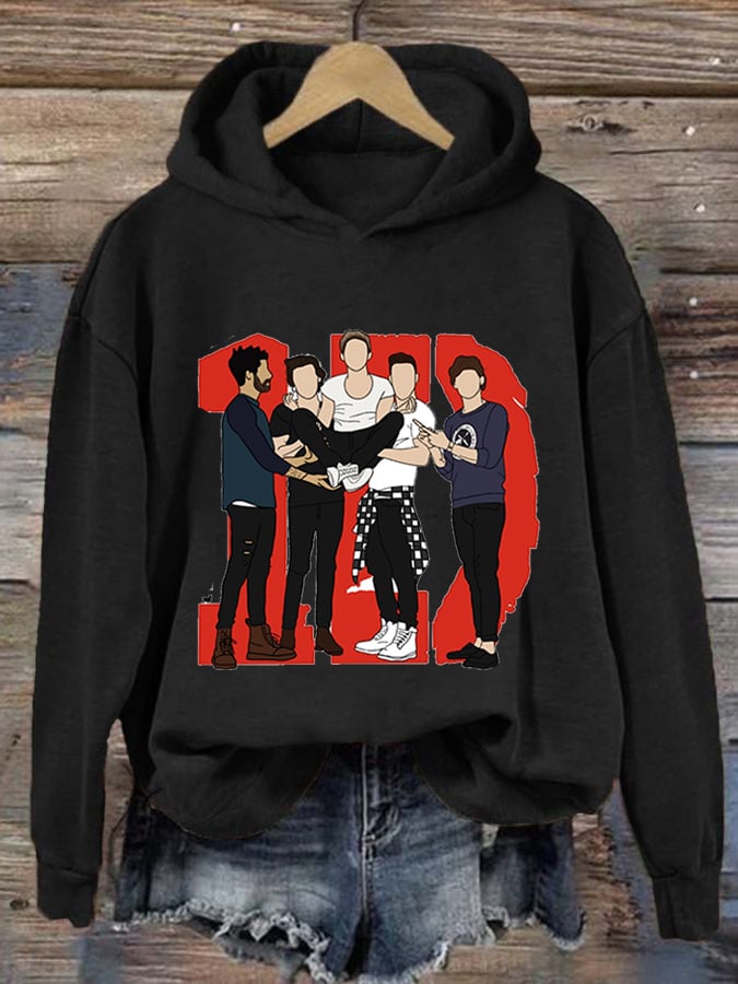 Women's Print Casual Hoodie
