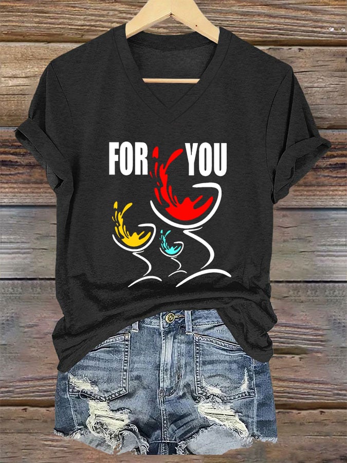 Women's Character Commemorative For You Print T-Shirt