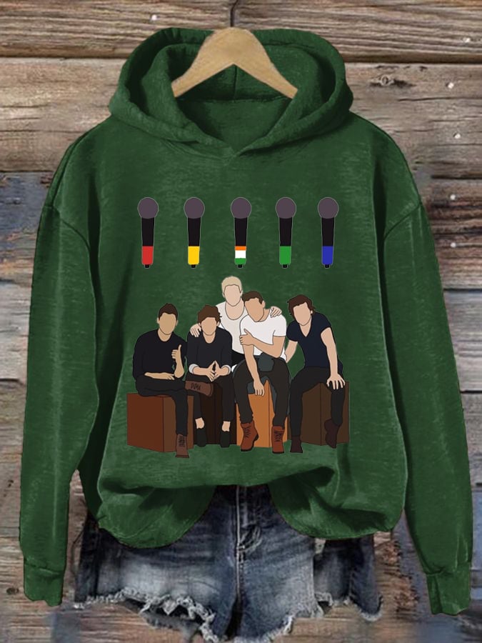 Women's 1D Print Hoodie