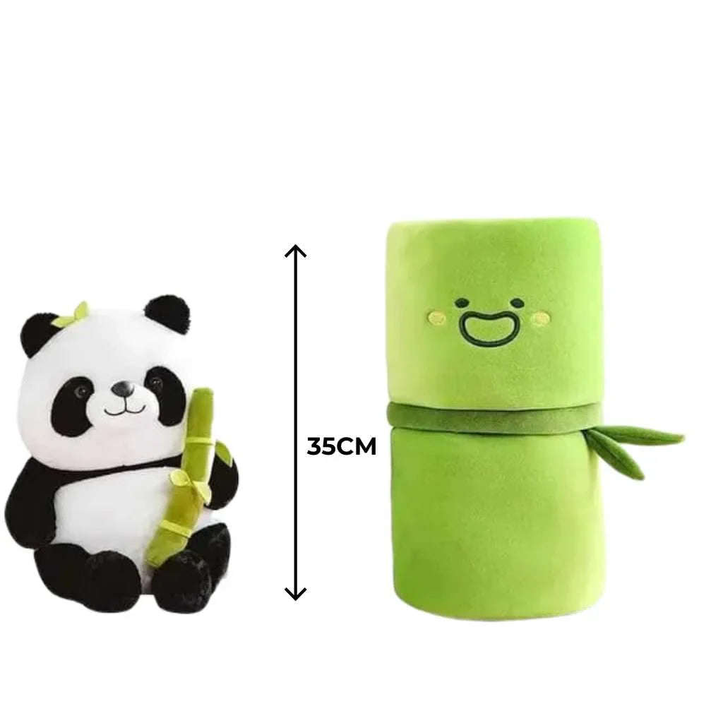 Bamboo Tube Cute Panda Soft Toy