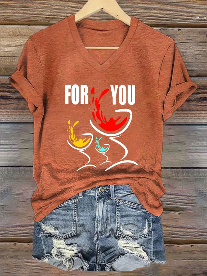 Women's Character Commemorative For You Print T-Shirt