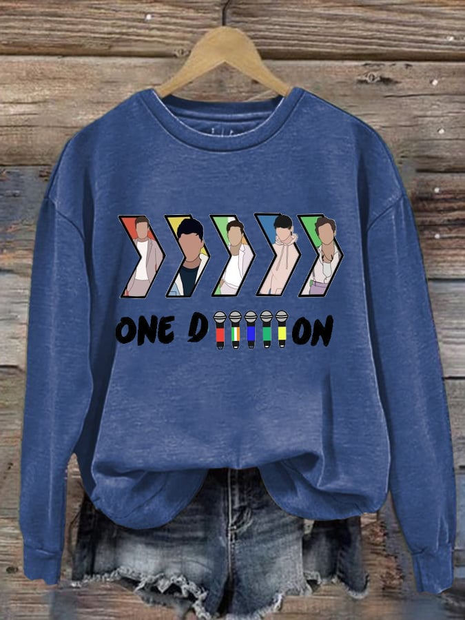 Women'S One Direction Band Print Sweatshirt
