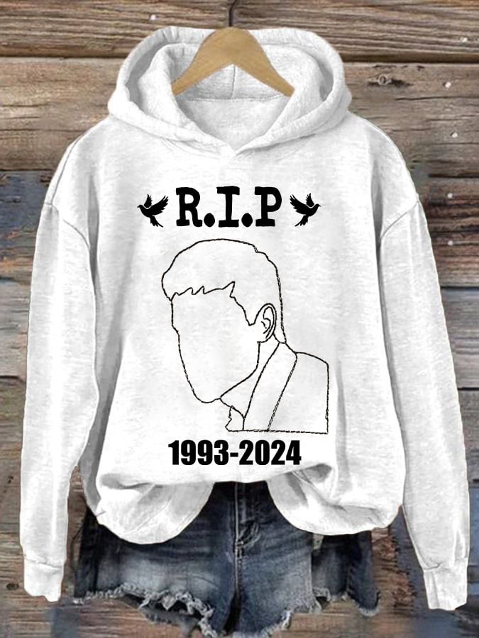 Women'S Retro RIP 1993-2024 Printed Hoodie