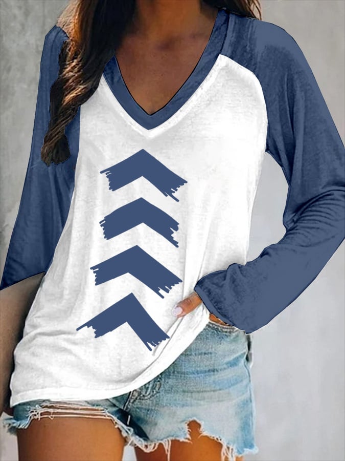 Women's Hot Character Print V-Neck T-Shirt