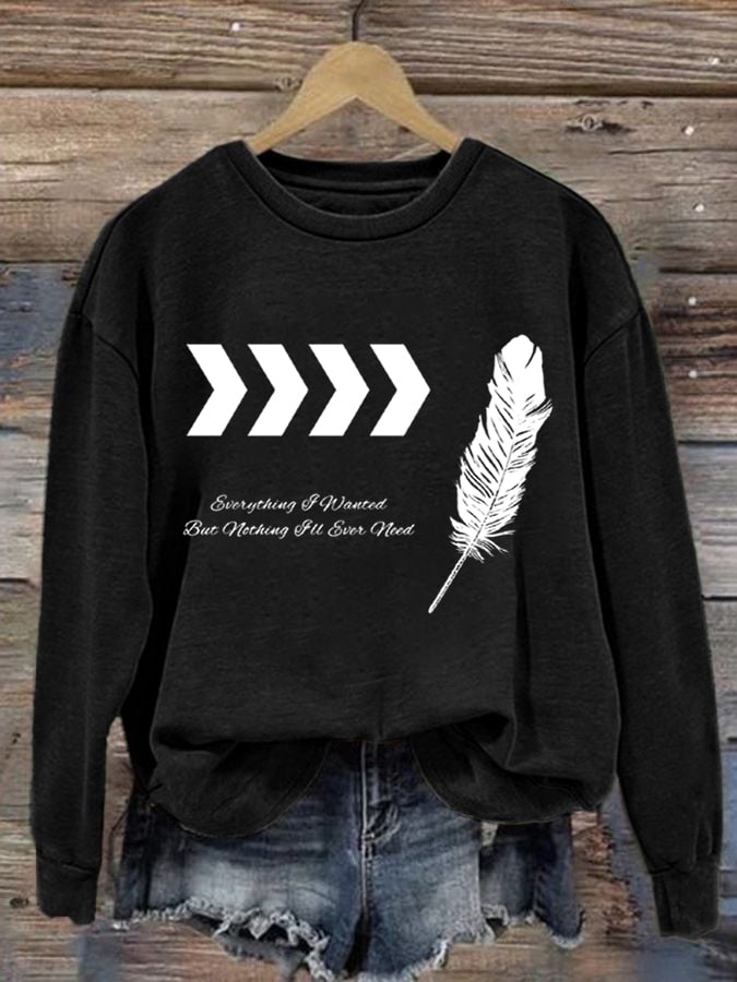 Women'S Casual Round Neck Sweatshirt