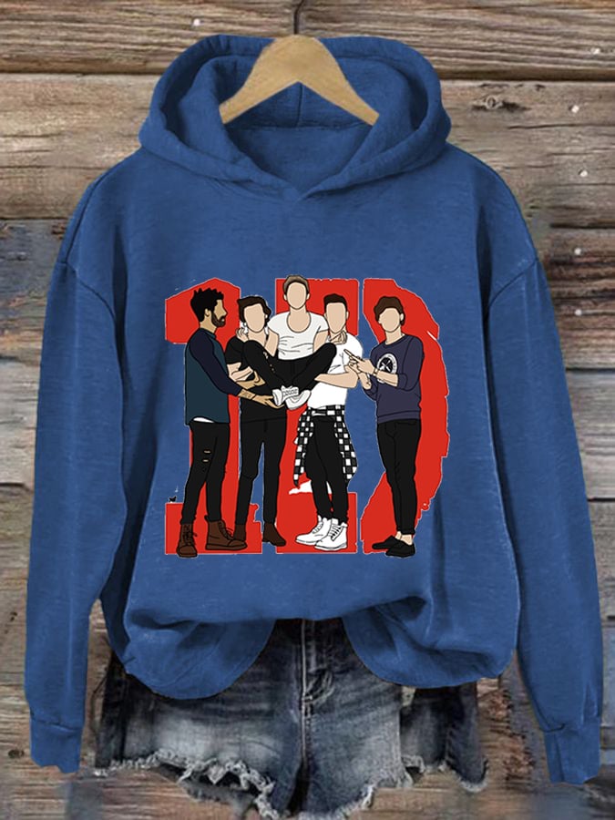 Women's Print Casual Hoodie