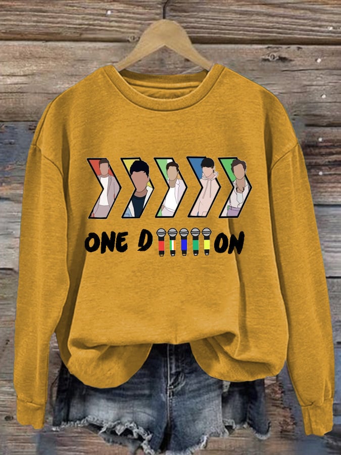 Women'S One Direction Band Print Sweatshirt