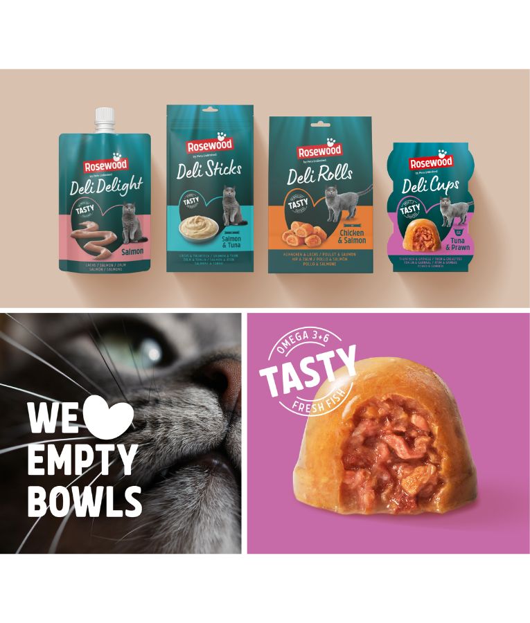 Best - Pets Unlimited Rosewood - Delicups Cat Snacks Tuna & Prawn ( 6 x22 g)
