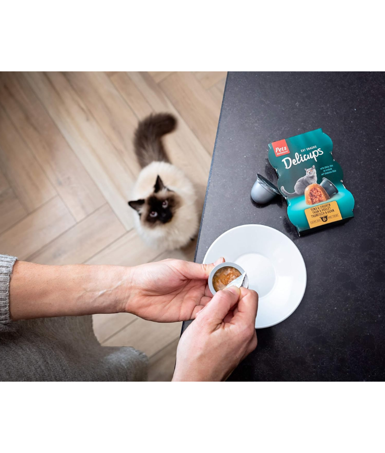 Best - Pets Unlimited Rosewood - Delicups Cat Snacks Tuna & Prawn ( 6 x22 g)