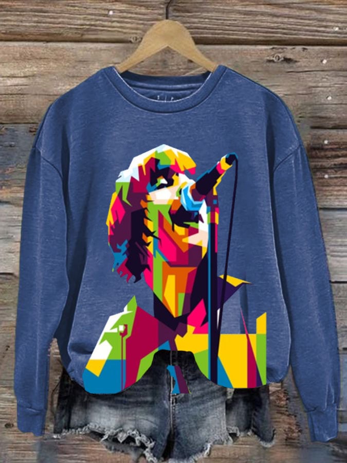 Women's Liam Payne Print Casual Sweatshirt