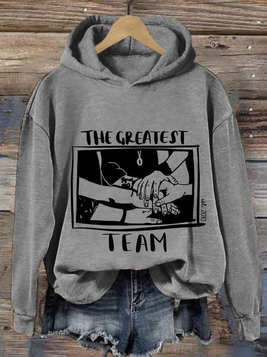 Women's The Greatest Team Print Casual Sweatshirt