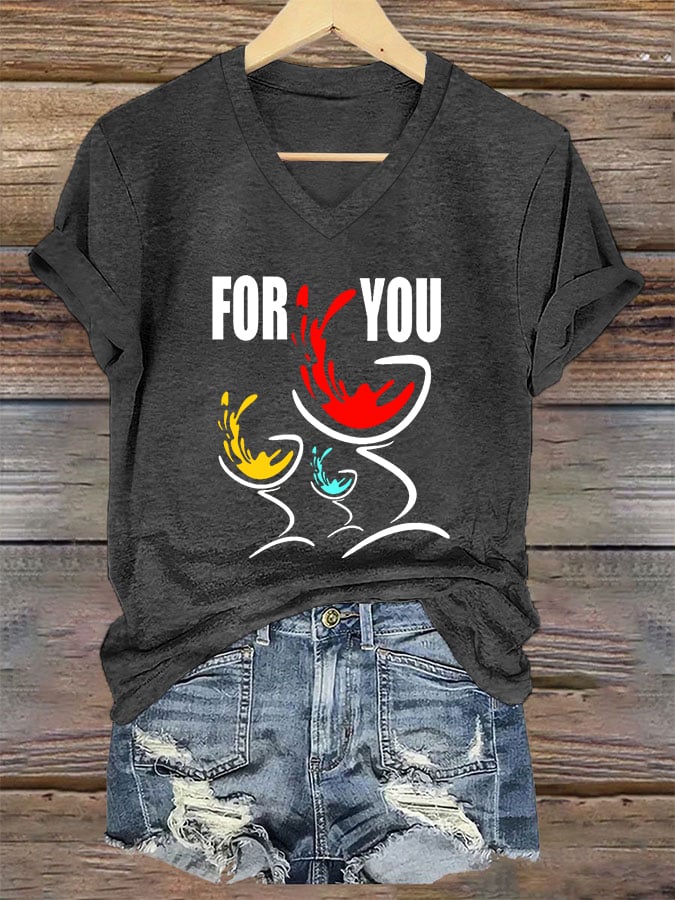 Women's Character Commemorative For You Print T-Shirt