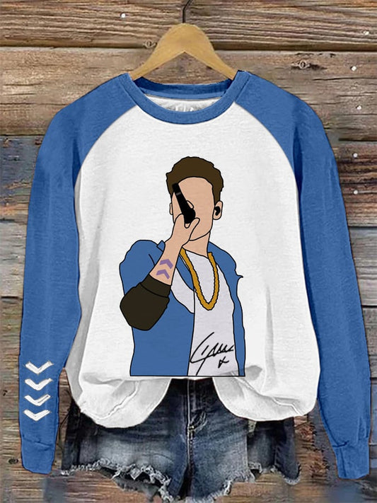 Women's Hot Character Printed Casual Sweatshirt