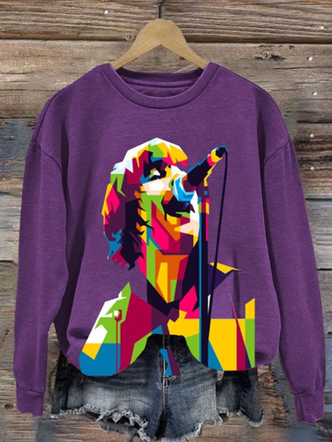 Women's Liam Payne Print Casual Sweatshirt