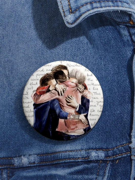 Unisex hot Spot Commemorating Brooch