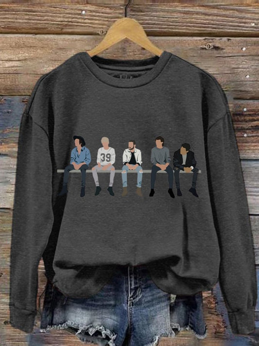 Women's In Memory of Liam Print Crew Neck Sweatshirt