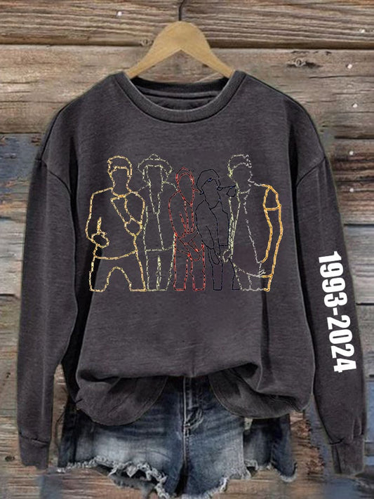 Women'S Retro1993-2024 Print Sweatshirt