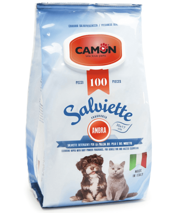 Camon Salviette Cleansing Wipes With Amber Fragrance 100 Sheets