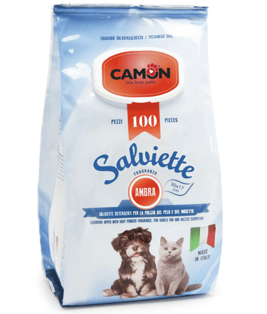 Camon Salviette Cleansing Wipes With Amber Fragrance 100 Sheets