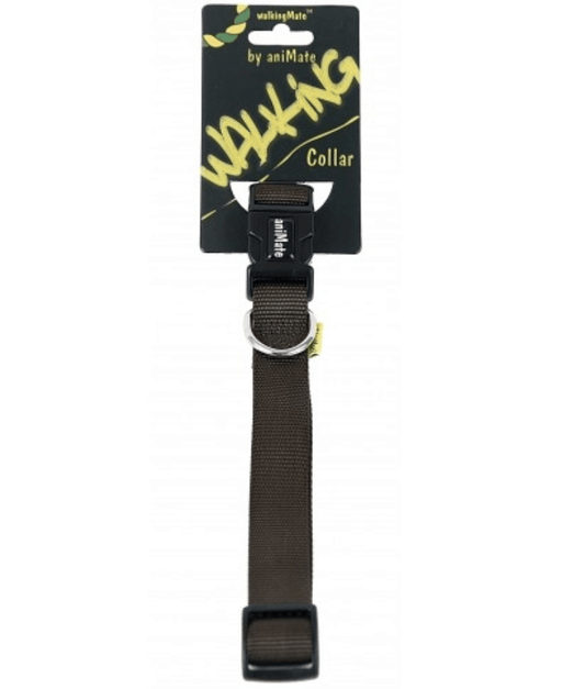 Animate Walking Heavy Duty Nylon Olive Green Collar (S, M)