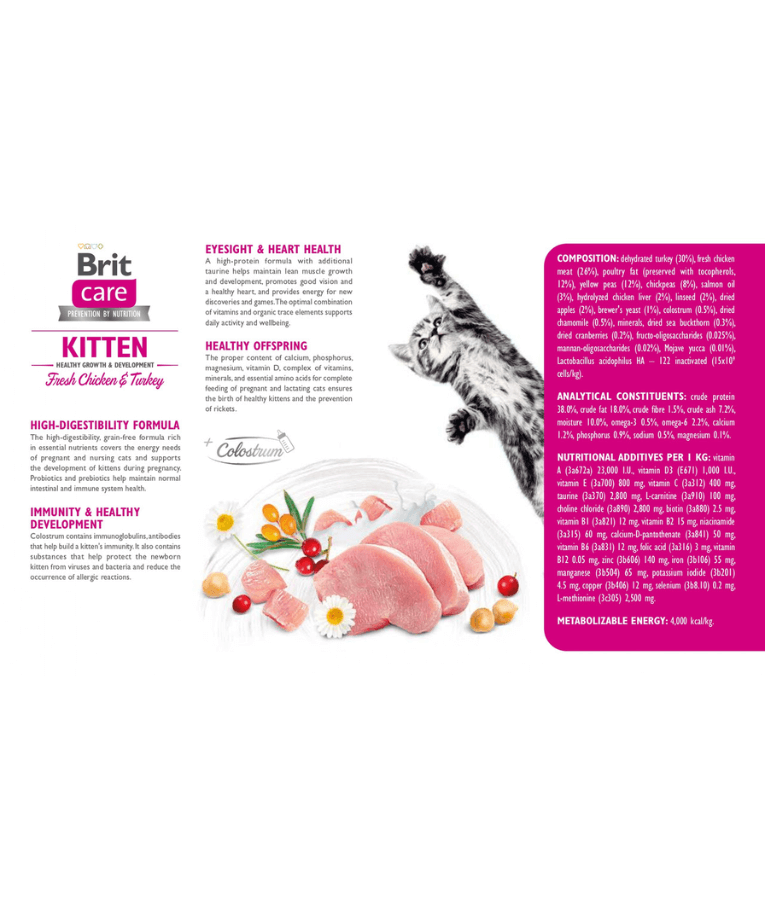 Brit Care - Cat Grain-Free Kitten Healthy Growth and Development 2kg