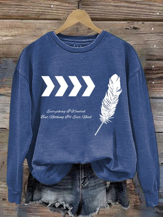 Women'S Casual Round Neck Sweatshirt